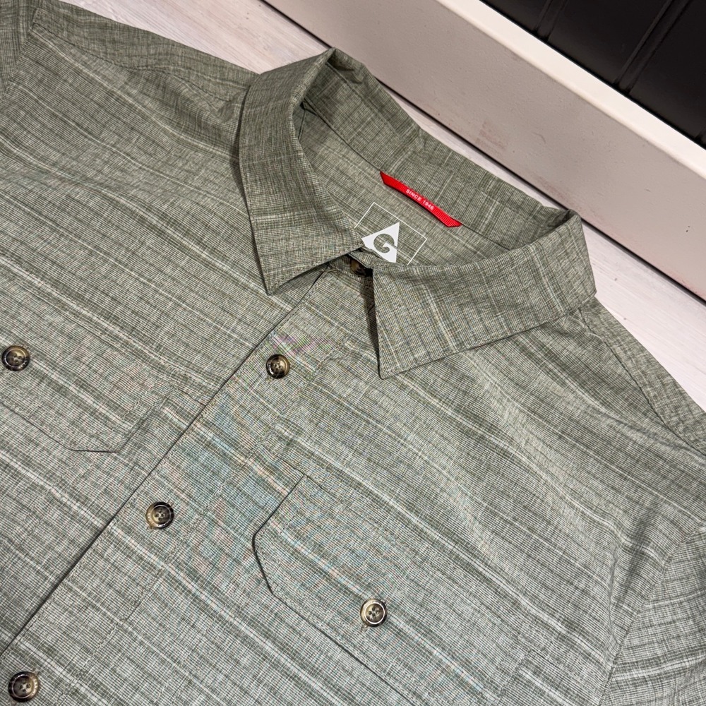 Gerry Shirt Short Sleeve Grey XL Button Up Outdoor